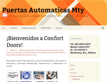 Tablet Screenshot of confortdoors.com